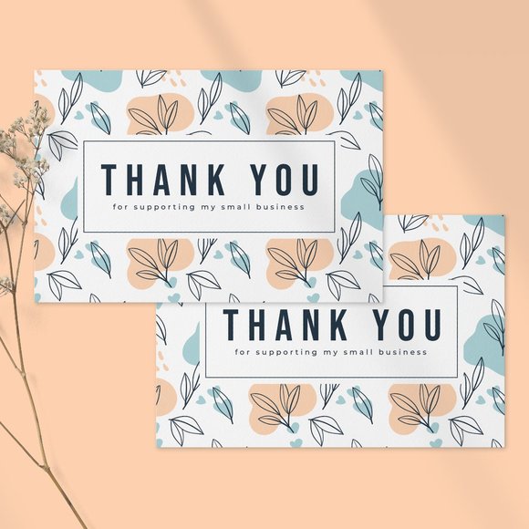 Graceful Mailers Other - Faithful Floral Thank You Note Cards 50 Count